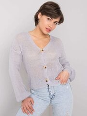 Pelēka ažūra jaka. cena un informācija | Sieviešu džemperi | 220.lv