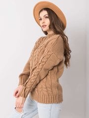 Верблюжий свитер с косами цена и информация | Женские кофты | 220.lv