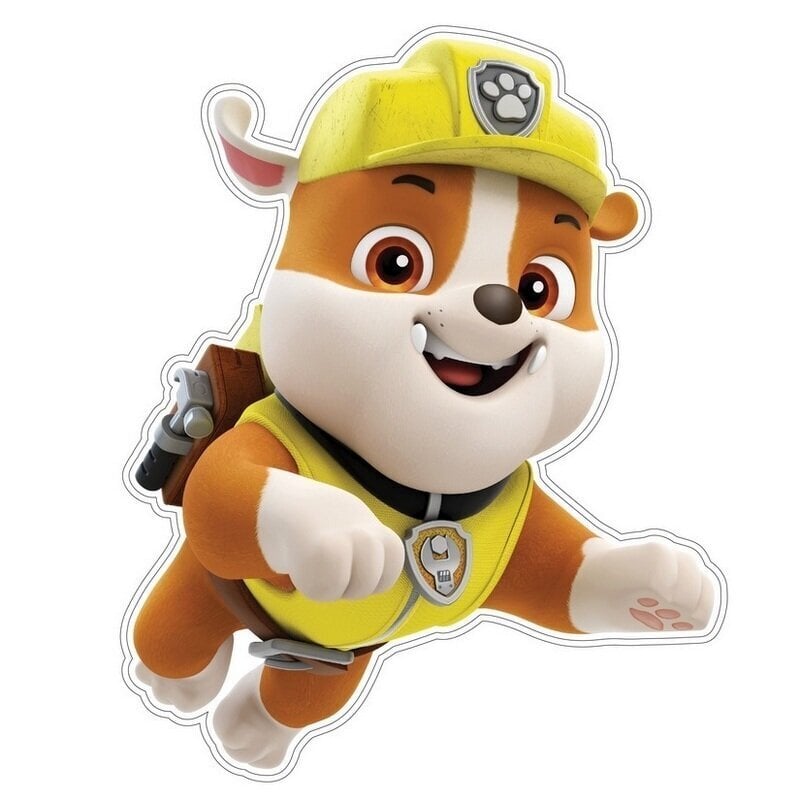 Bērnu sienas uzlīme Paw Patrol Rubble cena un informācija | Dekoratīvās uzlīmes | 220.lv