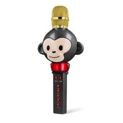 Karaoke mikrofons ar iebūvētu skaļruni Maxlife Animal MX-100 Bluetooth 4.0 / 5W / Balss Modulators, melns cena un informācija | Maxlife Aizsardzības, dezinfekcijas, medicīnas preces | 220.lv