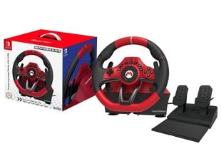 Пульт управления Nintendo Switch + педали HORI Mario Kart Racing Wheel Pro Deluxe цена и информация | Игровые рули | 220.lv