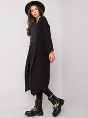 Черный длинный свитер Ally 292042872 цена и информация | Женские кофты | 220.lv