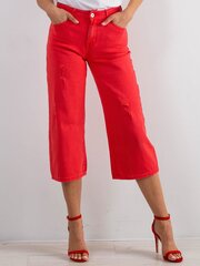 Рваные джинсы, красные  цена и информация | Женские джинсы | 220.lv