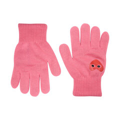 Перчатки для девочек Rak R-012A DB Сердце, розовые цена и информация | Зимняя одежда для детей | 220.lv