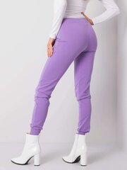 Женские спортивные штаны с молнией, фиолетовые  цена и информация | Брюки | 220.lv