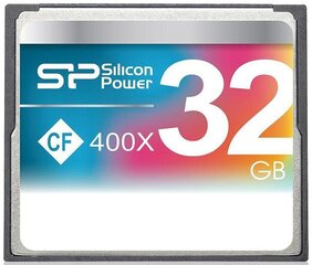 Silicon Power atmiņas karte CF 32GB 400x cena un informācija | Atmiņas kartes fotokamerām | 220.lv