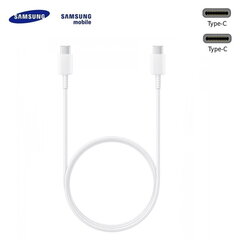 Samsung EP-DN975BWE Type-C на Type-C Кабель для передаяи Супер быстрой 5А данных и подзаряда Белый 1m (OEM) цена и информация | Кабели для телефонов | 220.lv