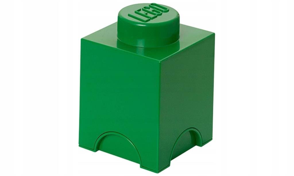 LEGO glabātava-klucis 1 zaļš cena un informācija | Veļas grozi un mantu uzglabāšanas kastes | 220.lv