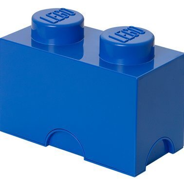 LEGO Storage Brick 2 uzglabāšanas kaste, zila, 40021731 cena un informācija | Rotaļlietas zēniem | 220.lv