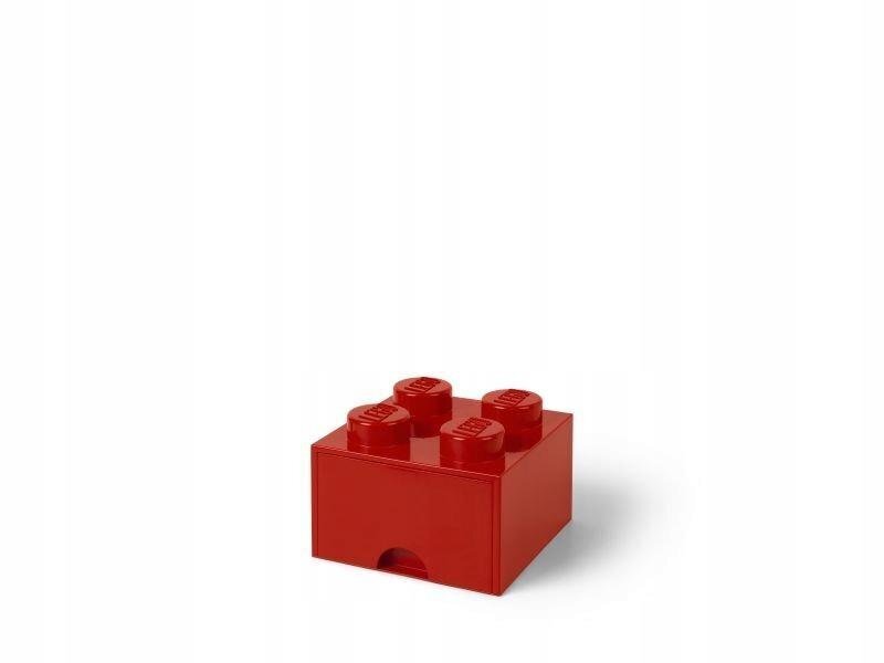 LEGO glabātava-atvilktne 4 sarkana cena un informācija | Veļas grozi un mantu uzglabāšanas kastes | 220.lv