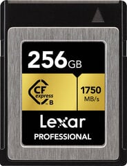 Lexar atmiņas karte CFexpress 256GB Professional R1750/W1000 cena un informācija | Atmiņas kartes fotokamerām | 220.lv