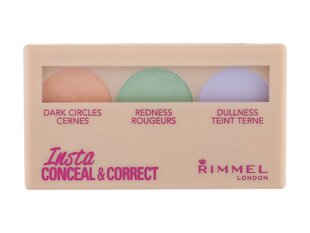 Rimmel London Insta Conceal & Contour kosmētikas palete 8,4 g, tonis nr. 001 cena un informācija | Grima bāzes, tonālie krēmi, pūderi | 220.lv