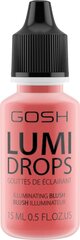 GOSH Lumi Drops highlighter 15 ml, 008 Rose Blush цена и информация | Бронзеры (бронзаторы), румяна | 220.lv