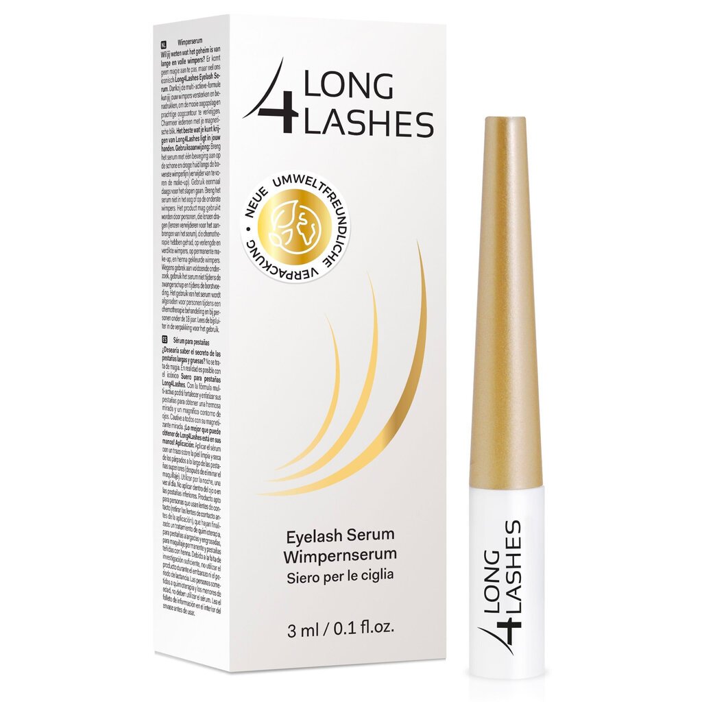 Skropstu augšanu veicinošs serums, 3 ml Oceanic Long4Lashes eyelash serum цена и информация | Acu ēnas, skropstu tušas, zīmuļi, serumi | 220.lv