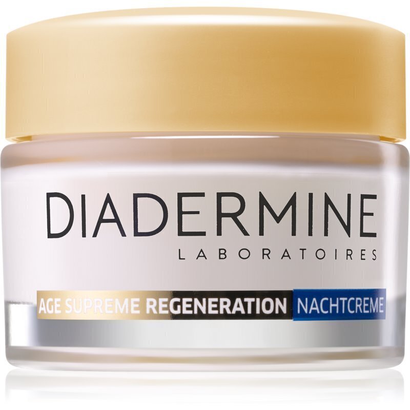 Nakts sejas krēms Diadermine Age Supreme Regeneration, 50 ml cena un informācija | Sejas krēmi | 220.lv