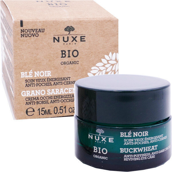 Acu krēms Nuxe BIO Energising Eye Care Cream, 15 ml цена и информация | Acu krēmi, serumi | 220.lv