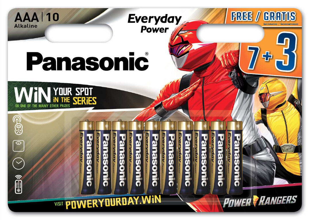 Panasonic Everyday Power battery LR03EPS/10BW (7+3) cena un informācija | Baterijas | 220.lv