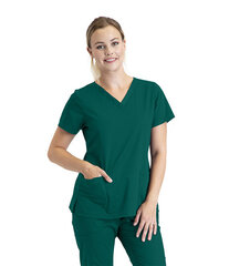 Medicīnas blūze sievietēm BE001-37 Hunter Green cena un informācija | Medicīnas apģērbs  | 220.lv