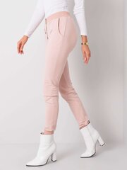 Спортивные штаны пыльно-розового цвета с аппликацией цена и информация | Женские брюки | 220.lv