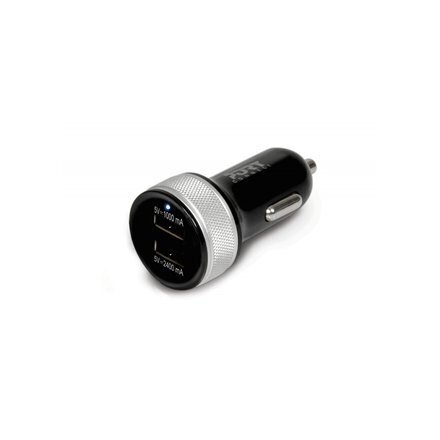 Port Connect Dual USB Car Charger cena un informācija | Lādētāji un adapteri | 220.lv