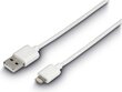 Vads USB->Lightning Hama 1m, white цена и информация | Savienotājkabeļi | 220.lv