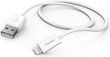 Vads USB->Lightning Hama 1m, white cena un informācija | Savienotājkabeļi | 220.lv