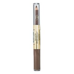 Revlon Brow Fantasy Pencil & Gel uzacu palete 1,49 g, Brunette cena un informācija | Uzacu krāsas, zīmuļi | 220.lv