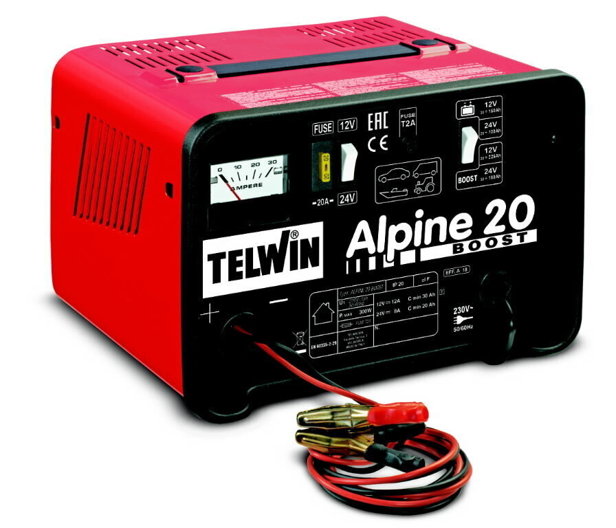 TELWIN ALPINE 20 BOOST lādētājs ar ampērmetru цена и информация | Akumulatoru lādētāji | 220.lv