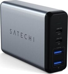 Адаптер питания Satechi 75 Вт 2x USB-C и 2x USB-A цена и информация | Зарядные устройства для телефонов | 220.lv