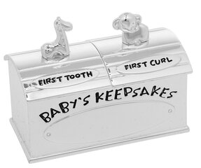 Посеребренная коробочка для первого зуба, пряди цена и информация | Упаковочные материалы для подарков | 220.lv