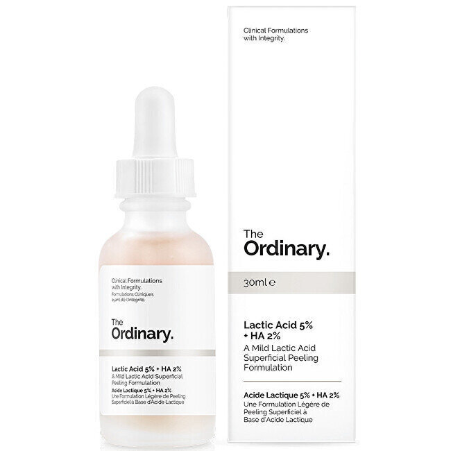 Sejas serums The Ordinary Lactic Acid 5% + HA 2%, 30 ml cena un informācija | Serumi sejai, eļļas | 220.lv