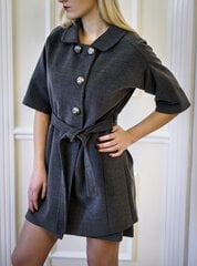 Женское пальто с рукавами ¾, серое цена и информация | Женские пальто | 220.lv