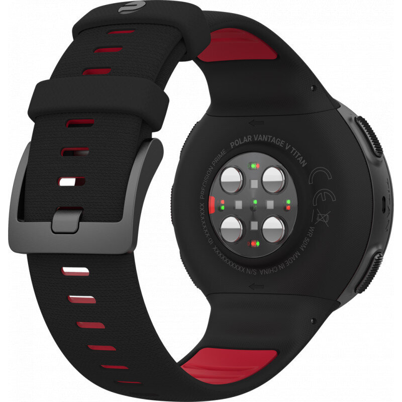 Polar Vantage V Titan HR Black/Red + Polar H10 Heart Monitor Strap cena un informācija | Viedpulksteņi (smartwatch) | 220.lv