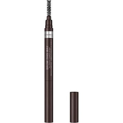 Rimmel London Brow This Way Fill & Sculpt uzacu zīmulis 0,25 g, 003 Dark Brown цена и информация | Uzacu krāsas, zīmuļi | 220.lv