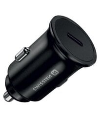 Металлический адаптер для автомобильного зарядного устройства Swissten 45W PD, черный цена и информация | Зарядные устройства для телефонов | 220.lv