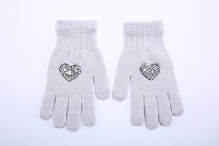 Перчатки для девочек Rak R-169, серые цена и информация | Зимняя одежда для детей | 220.lv