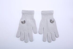 Перчатки для девочек Rak R-168, серые цена и информация | Зимняя одежда для детей | 220.lv