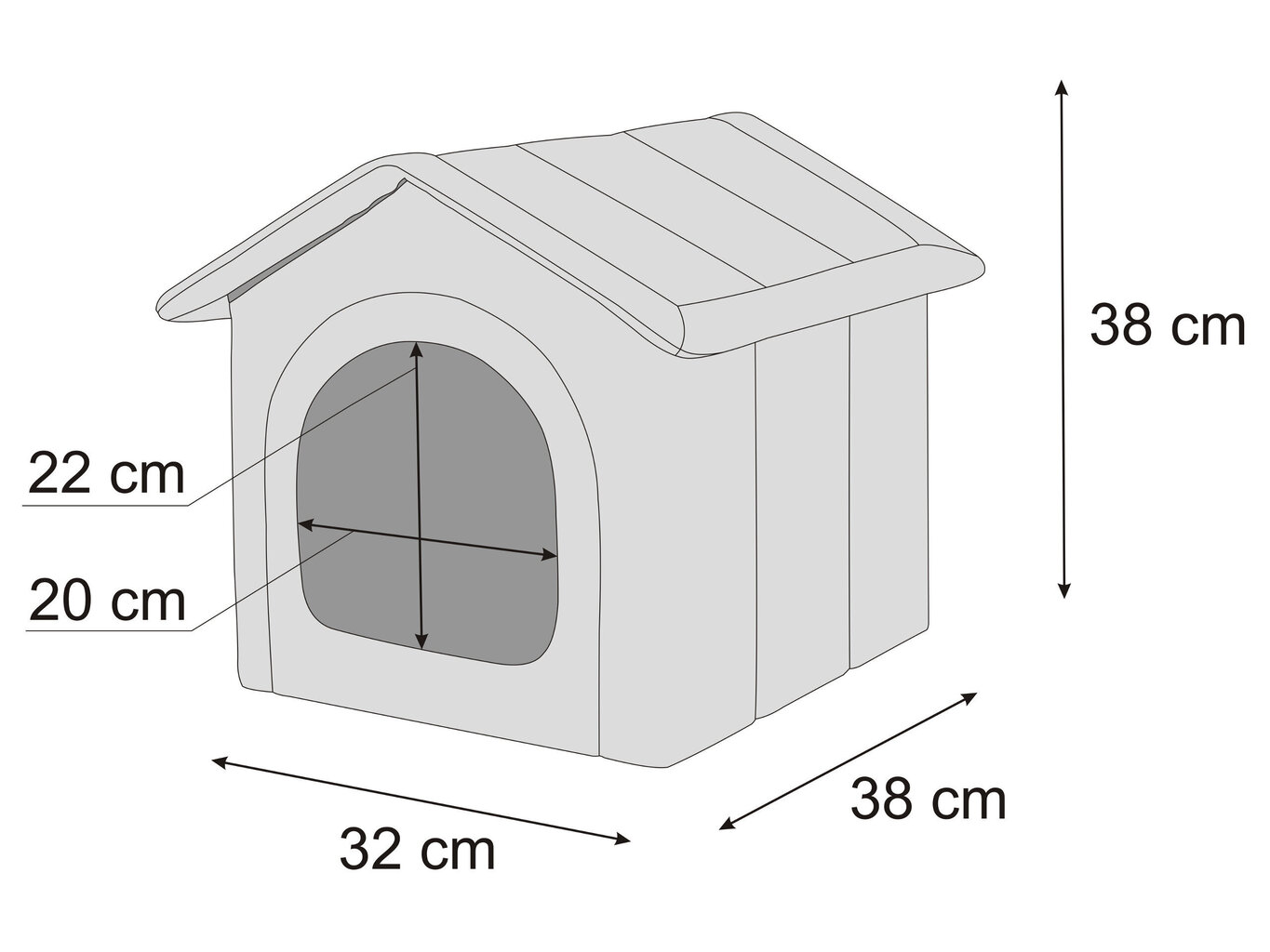 Hobbydog būda Graphite Ecolen+Graphite Oxford R1, 32x38 cm cena un informācija | Suņu gultas, spilveni, būdas | 220.lv