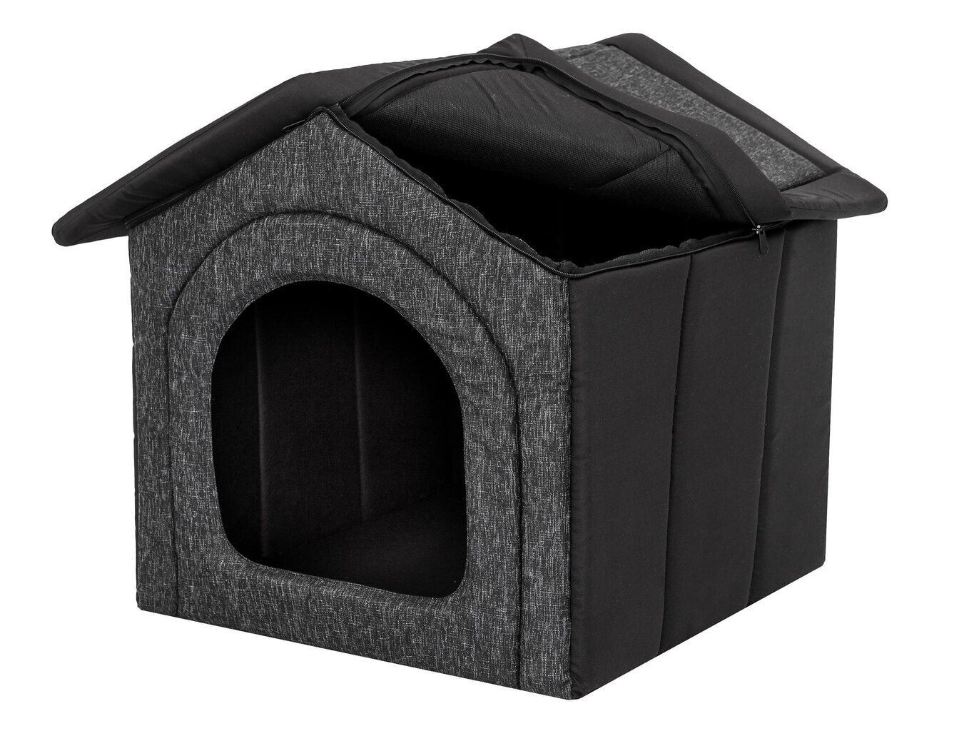 Hobbydog būda Black Ecolen+Black Oxford R6, 72x76 cm cena un informācija | Suņu gultas, spilveni, būdas | 220.lv