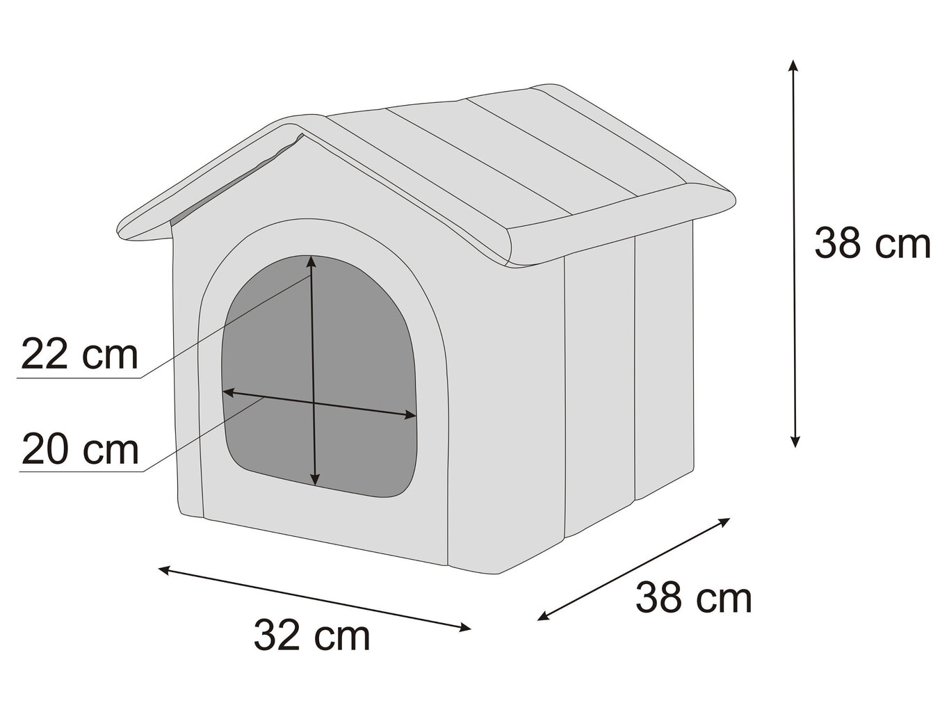 Hobbydog būda Ash Ecolen R1, 32x38 cm cena un informācija | Suņu gultas, spilveni, būdas | 220.lv