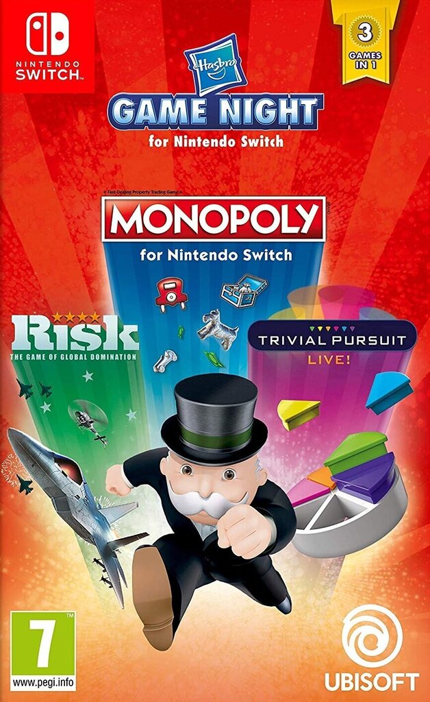 SWITCH Hasbro Game Night incl. Monopoly, Risk and Trivial Pursuit цена и информация | Datorspēles | 220.lv