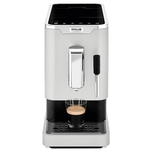 Automātiskais kafijas automāts Stollar the Slim Café SEM800W espresso  kafijas pagatavotājs, nerūsējošais tērauds/balts, Ar manuālo piena putošanu  cena | 220.lv