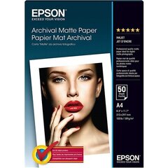 Popierius Epson Arhīva matēts papīrs A4, 50 apų cena un informācija | Kancelejas preces | 220.lv