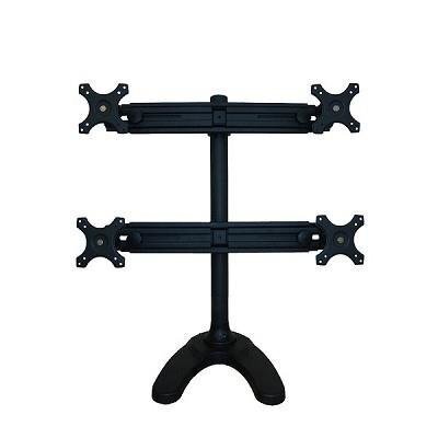 TV SET ACC DESK MOUNT BLACK/19-27 FPMA-D700DD4 NEWSTAR cena un informācija | Monitora turētāji | 220.lv