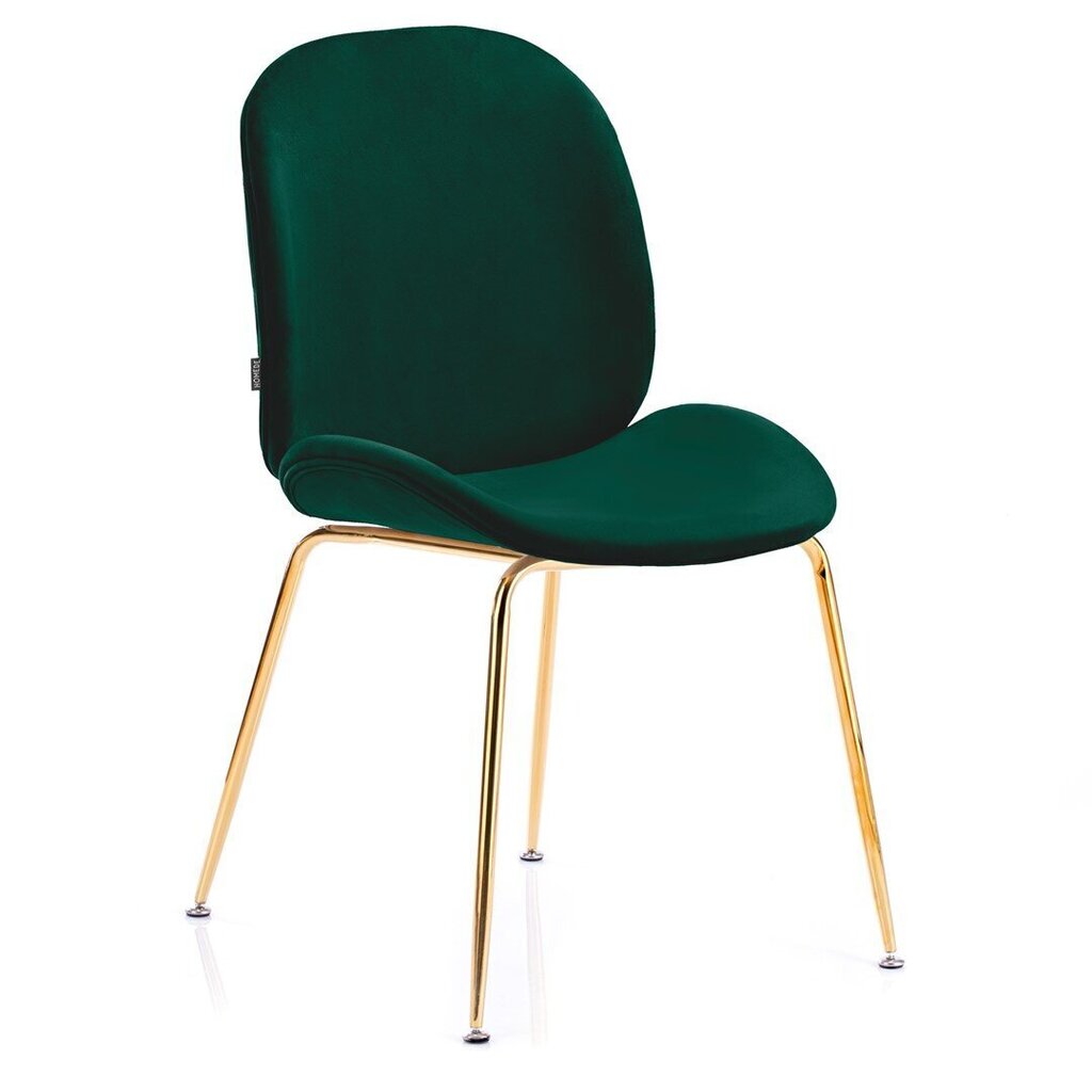 Krēsls Homede Florin, tumši zaļš cena un informācija | Virtuves un ēdamistabas krēsli | 220.lv