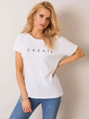 Sieviešu T-krekls Sandra, balts cena un informācija | T-krekli sievietēm | 220.lv