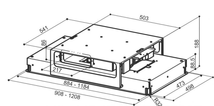 Faber HIGH-Light Inox 1200 цена и информация | Tvaika nosūcēji | 220.lv