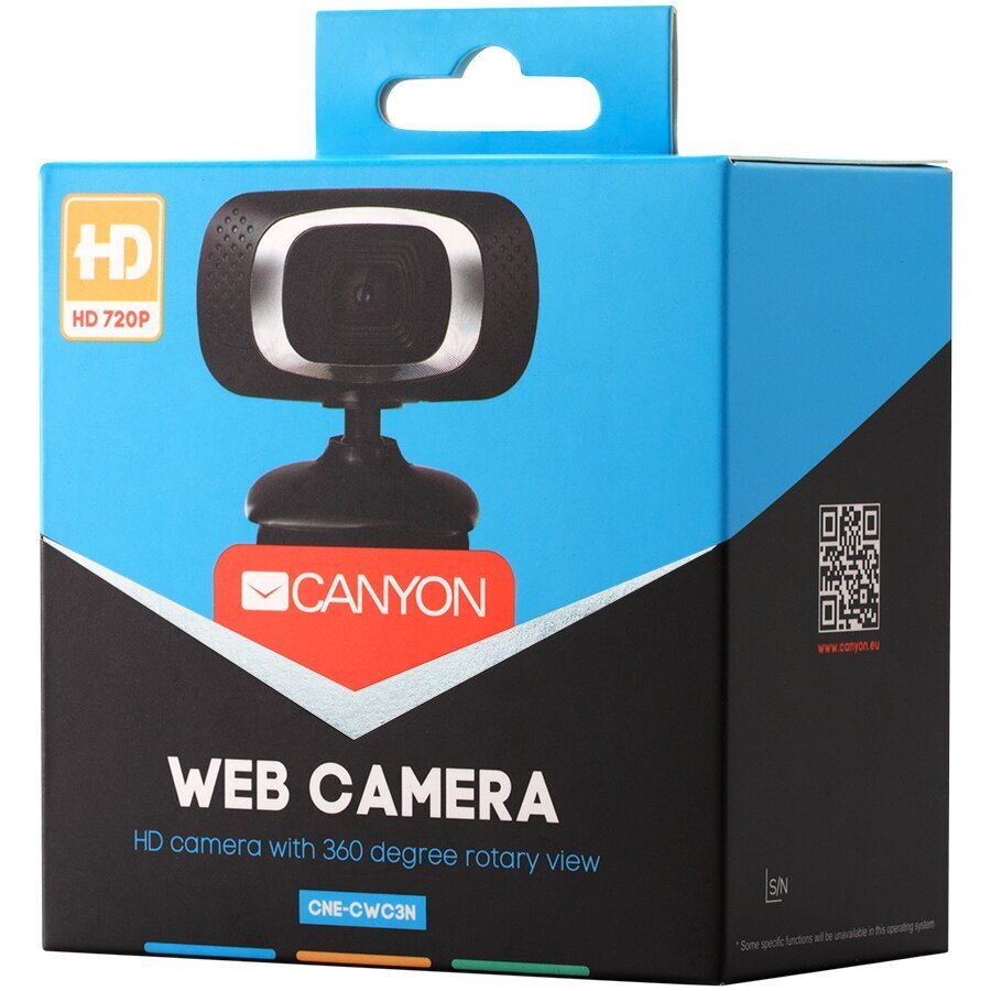 Canyon 720P HD cena un informācija | Datoru (WEB) kameras | 220.lv
