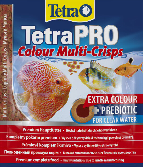 TETRA PILNVĒRTĪGA BARĪBA ZIVĪM TETRAPRO COLOUR MULTI-CRISPS 12G цена и информация | Zivju barība | 220.lv