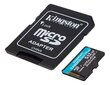 MEMORY MICRO SDXC 512GB UHS-I/W/ADAPTER SDCG3/512GB KINGSTON cena un informācija | Atmiņas kartes fotokamerām | 220.lv